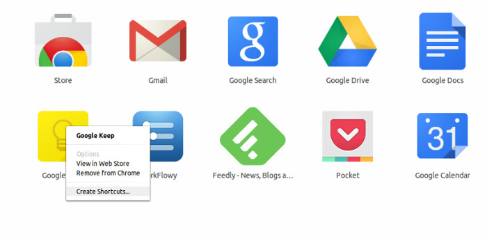 Install Google Keep Icon On Desktop