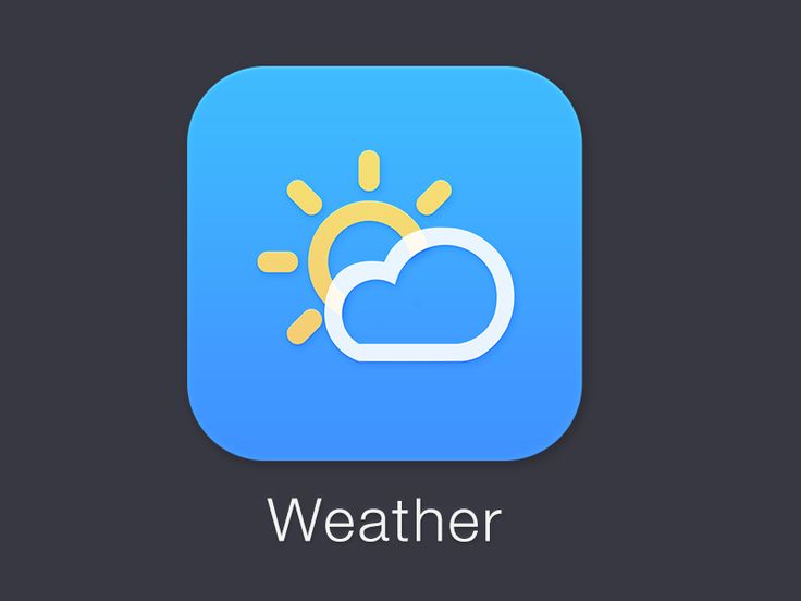 iOS 7 App Icons Weather