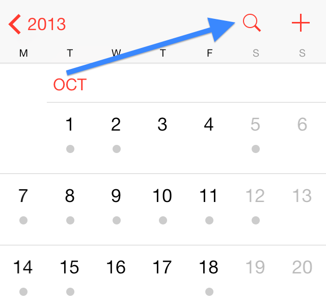 iOS 7 Calendar App Icon