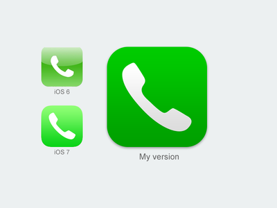 iOS 7 Phone App Icon