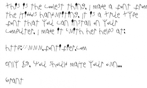 Kids Handwriting Font