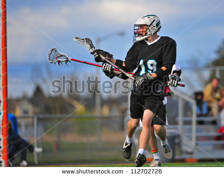 Lacrosse Player Taking Shot