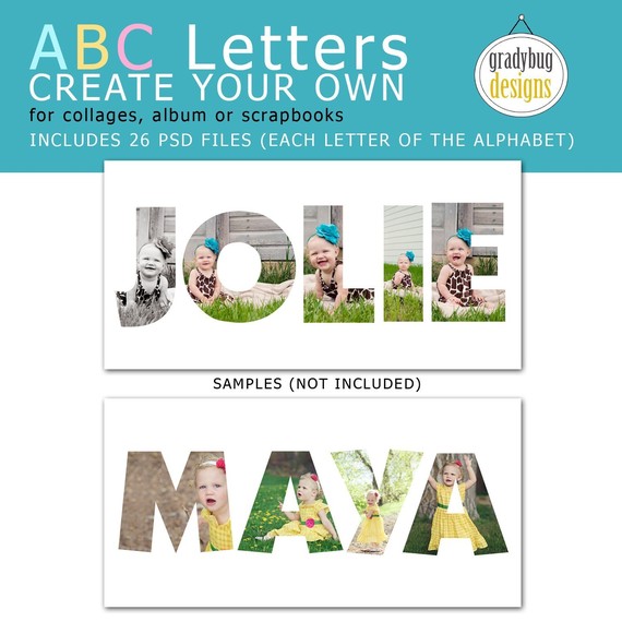 Letter Collage Templates