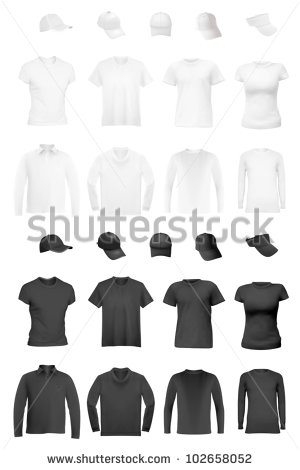 Long Sleeve T-Shirt Template Vector