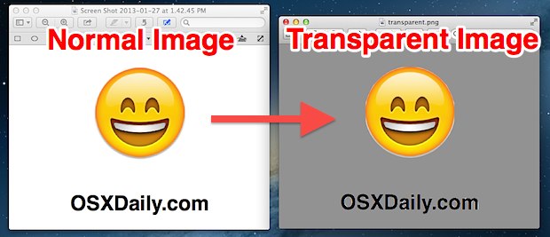 Mac How to Make Images Transparent