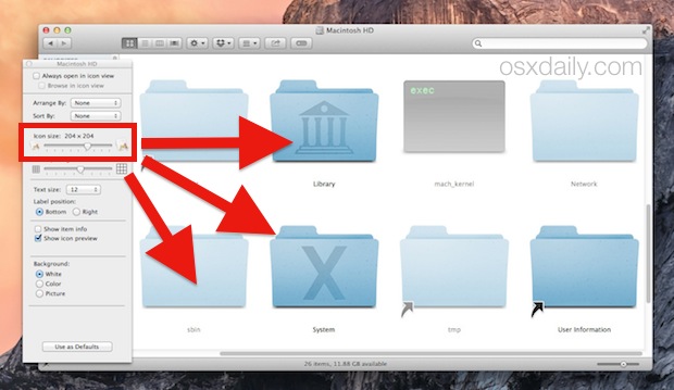 Mac OS X Desktop Icons