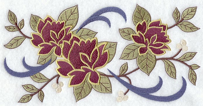 Machine Embroidery Floral Designs Borders