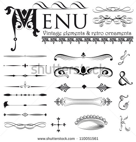 Menu Design Symbols Clip Art Menu Design Symbols Clip Art