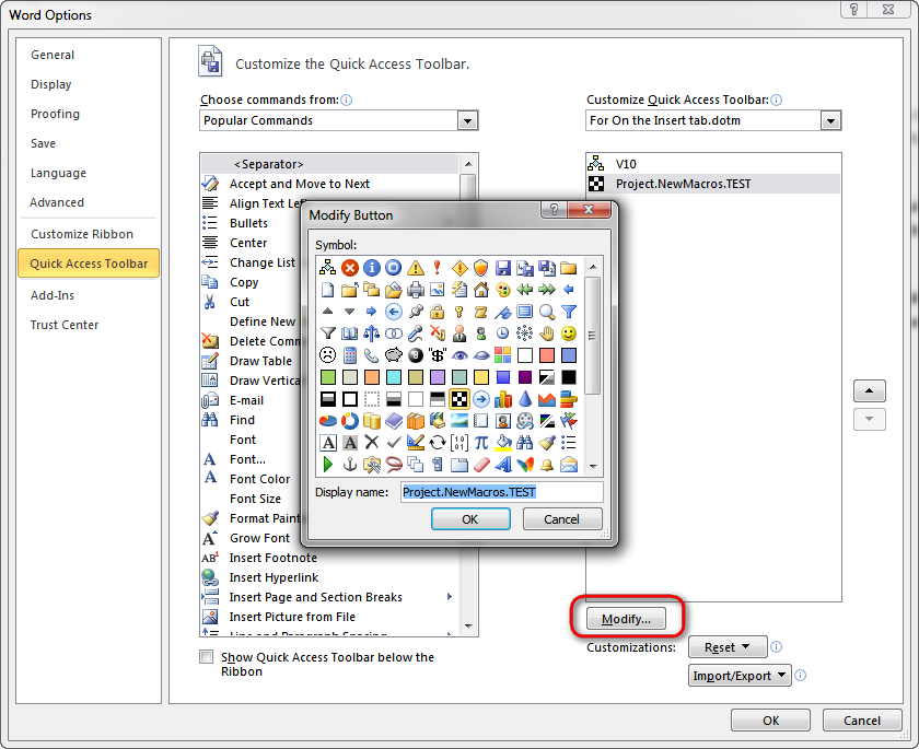 Microsoft Word 2010 Toolbar Icons Microsoft Word 2010 Toolbar Icons