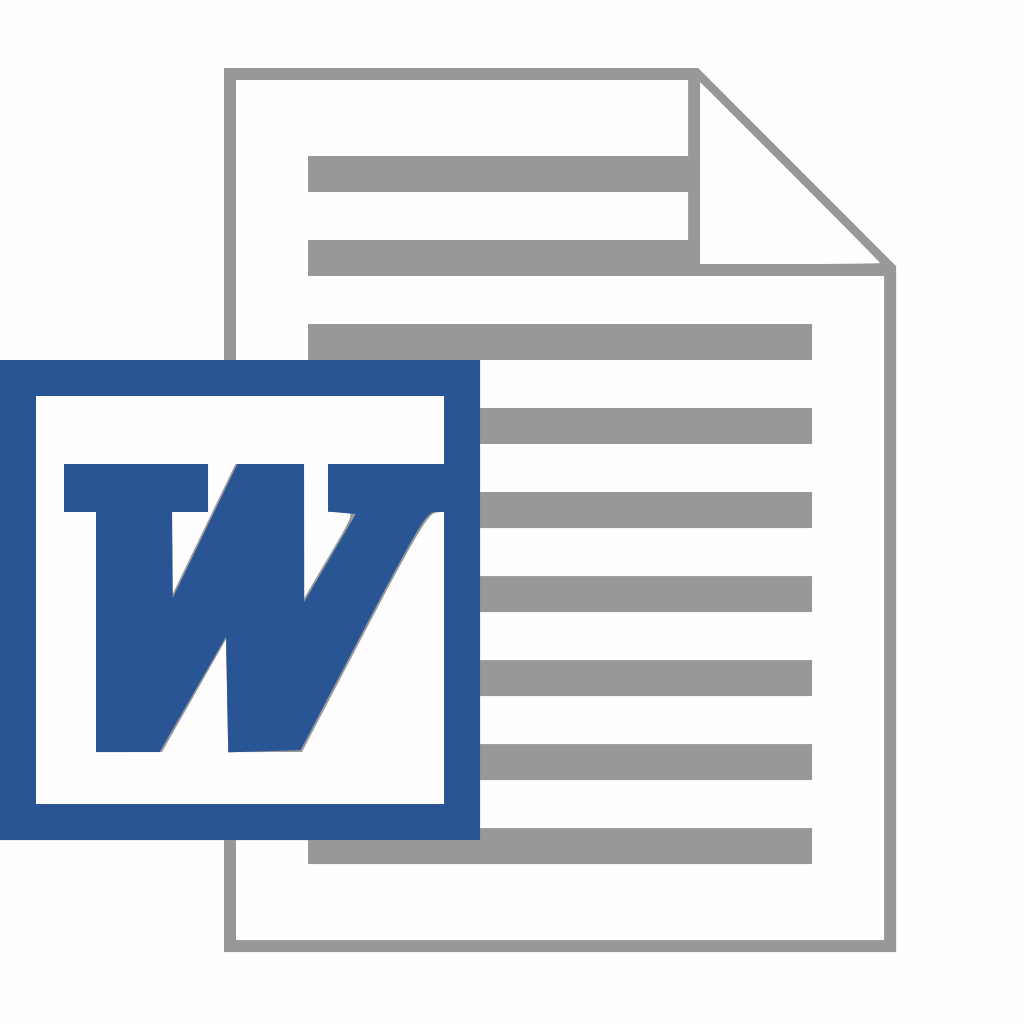 Microsoft Word Document Icon Microsoft Word Document Icon