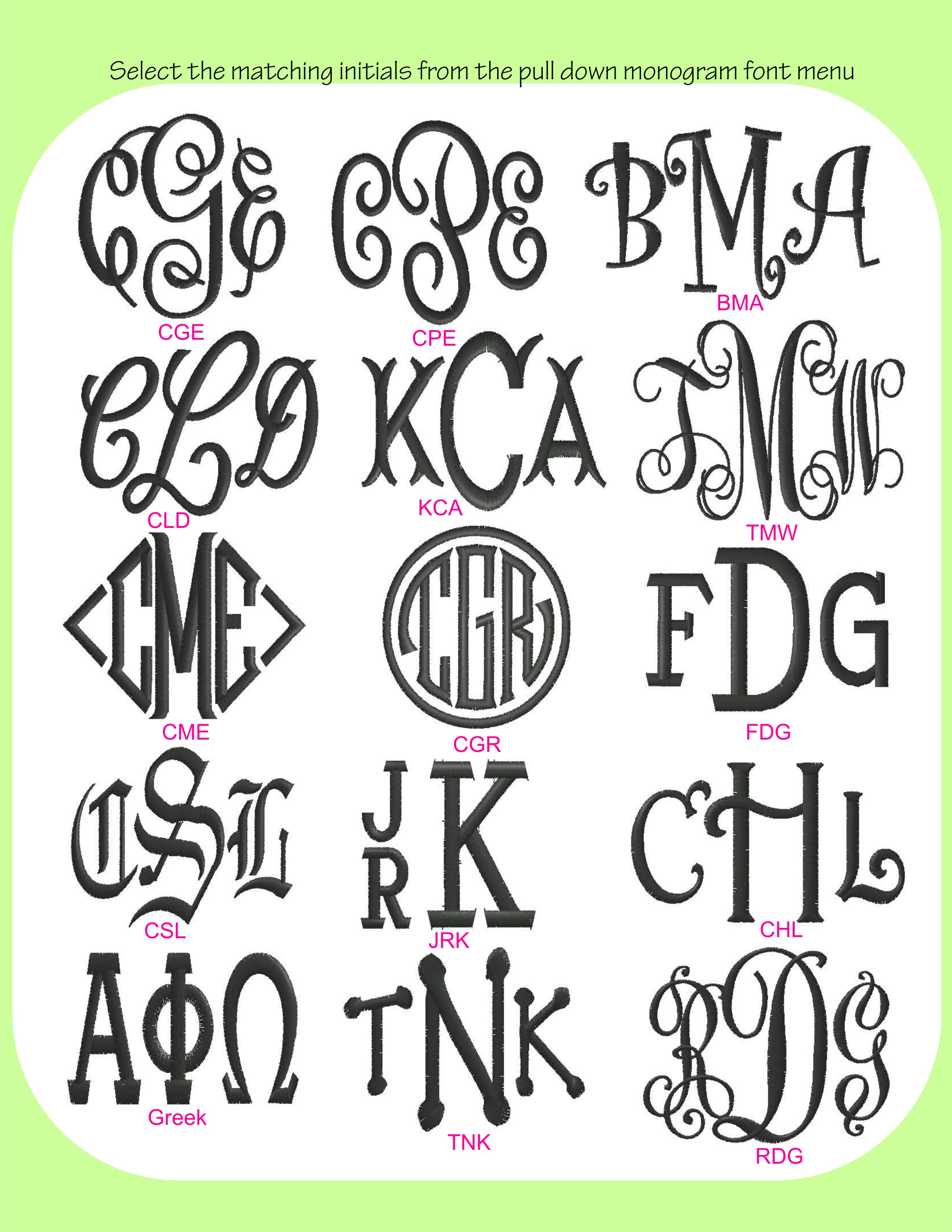 Free Printable Monogram Letter Template