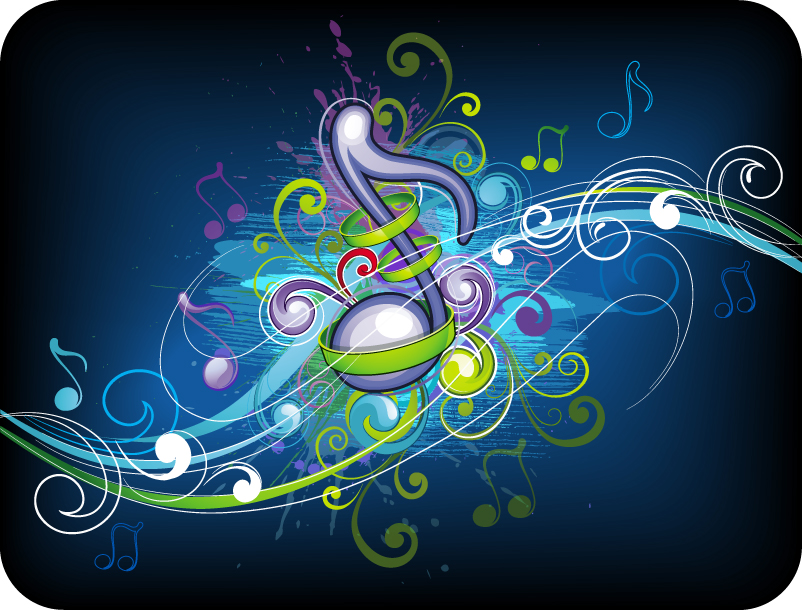 Music Vector Graphics Background