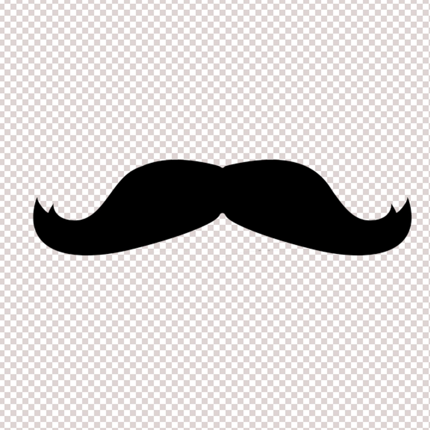 Mustache Clip Art with Transparent Background