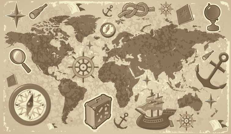 Nautical World Map
