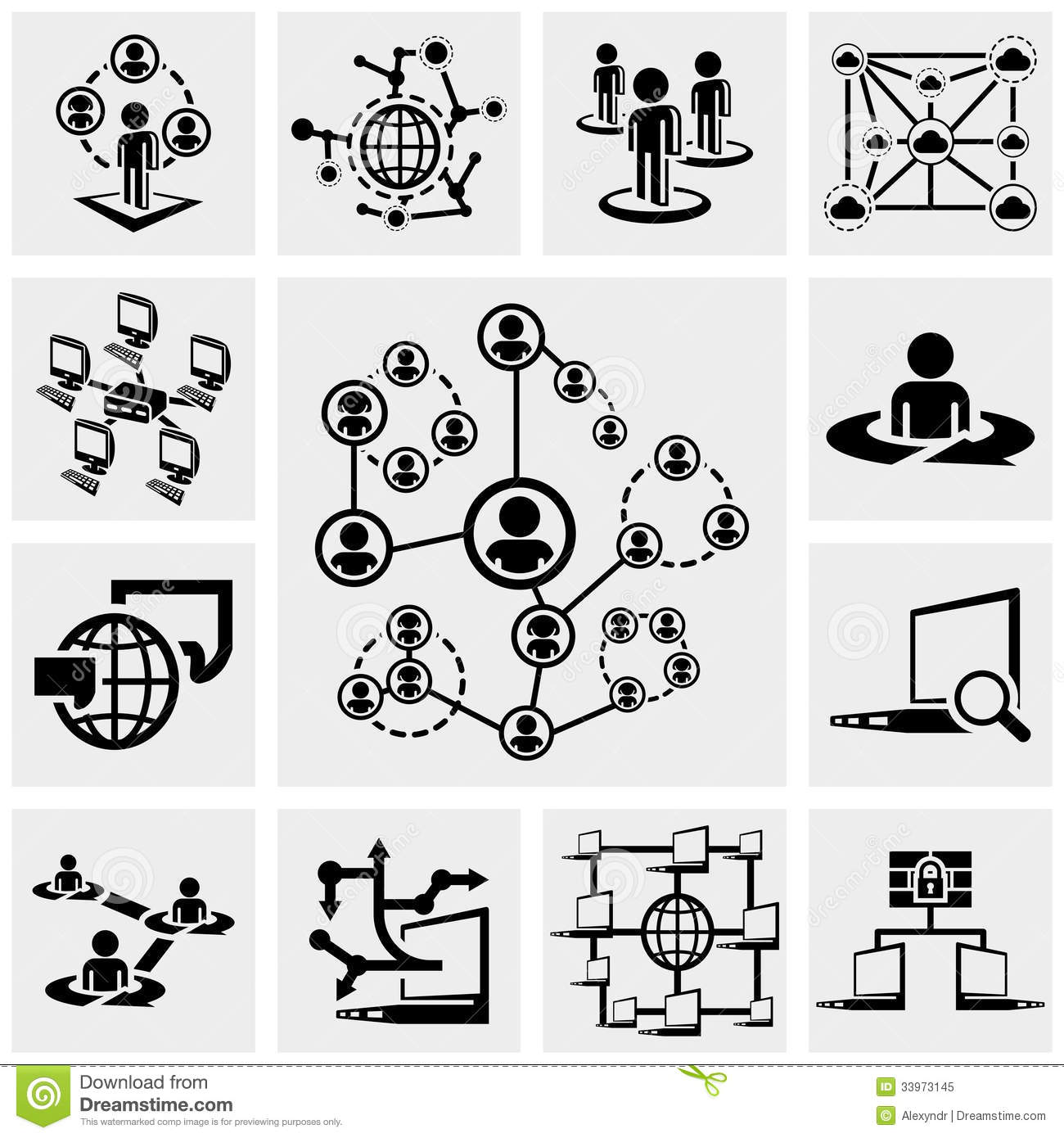 Network Icons Vector Free