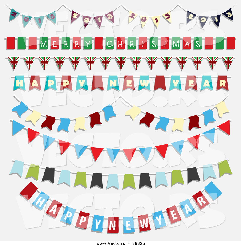 New Year Party Banner Clip Art