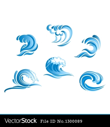 Ocean Waves Vector Free