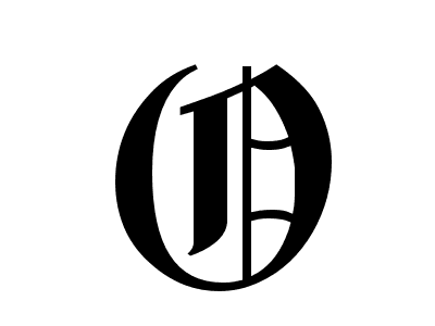 Old English Font Letter O