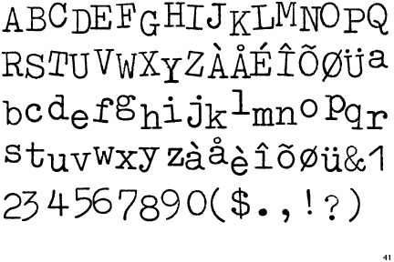 Old Typewriter Font