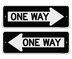 One Way Sign Clip Art