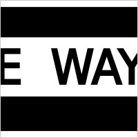 One Way Sign Clip Art