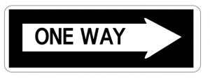 One Way Street Sign