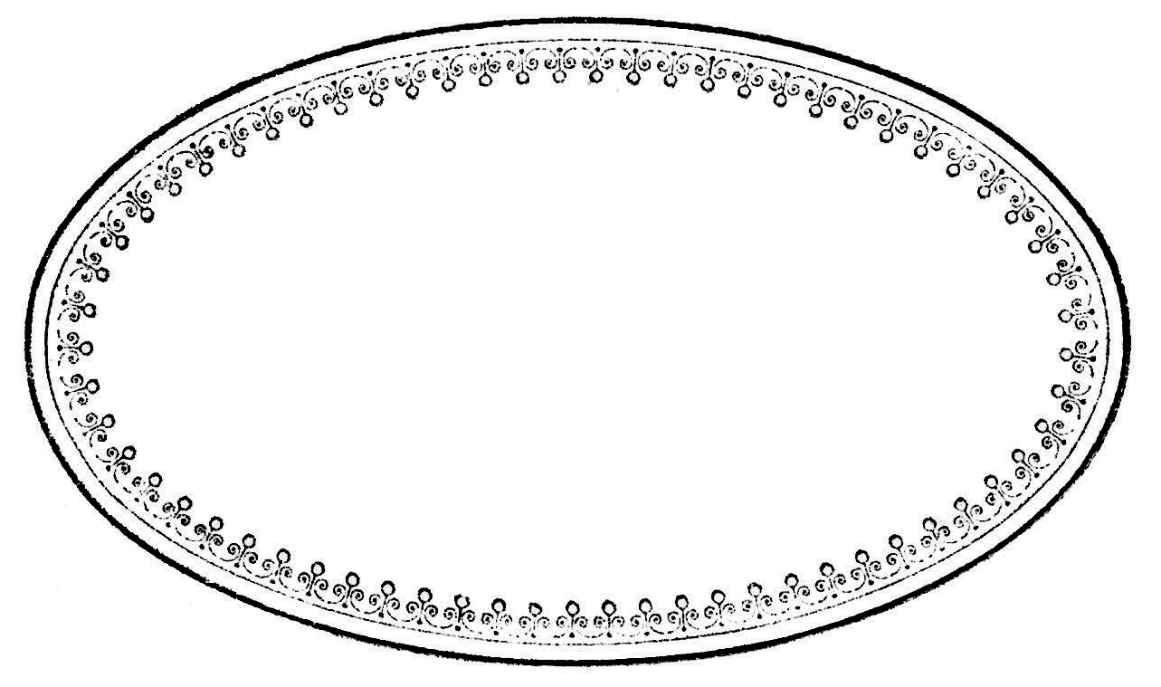 Oval Border Frame Free Clip Art