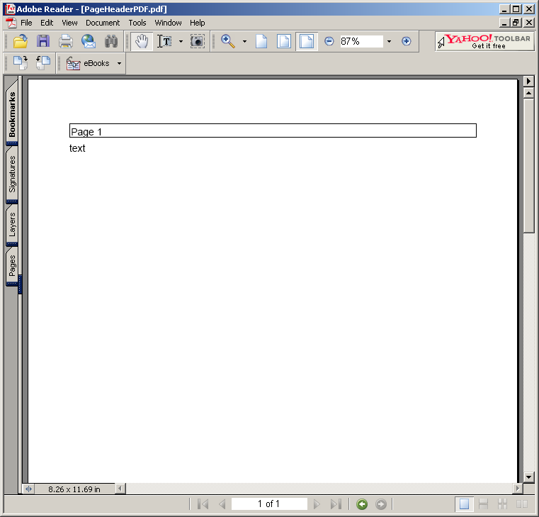 Page Header