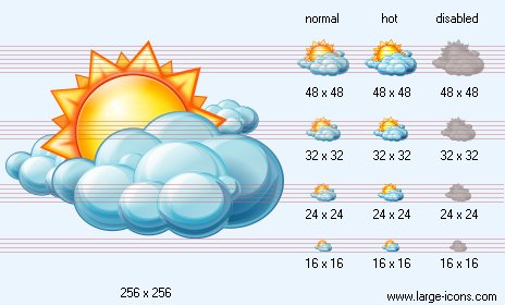 Partly Cloudy Weather Icon