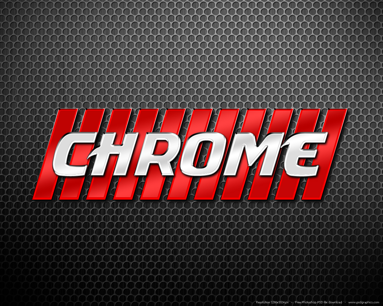 Photoshop Chrome Letters