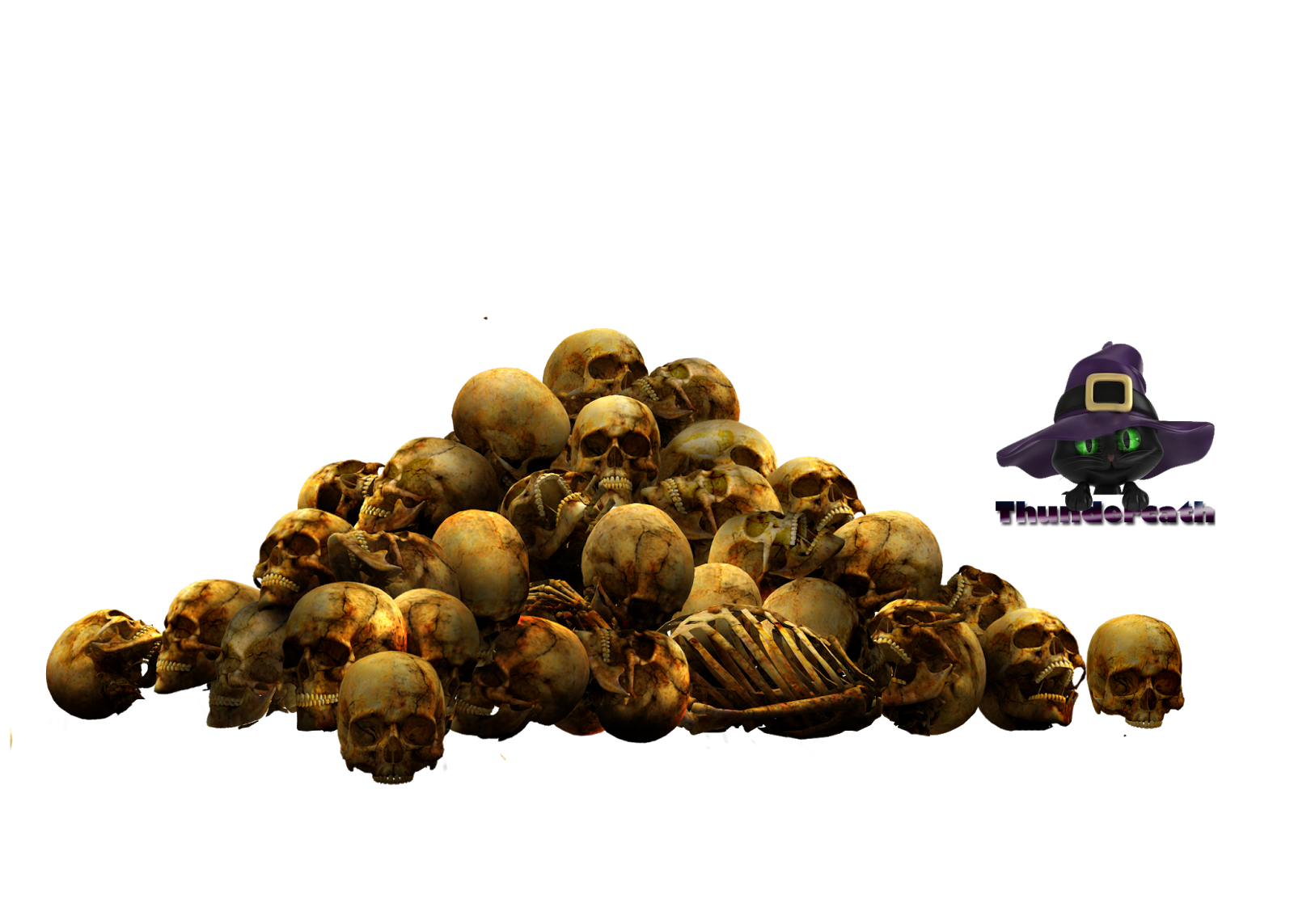 Pile Skull Render