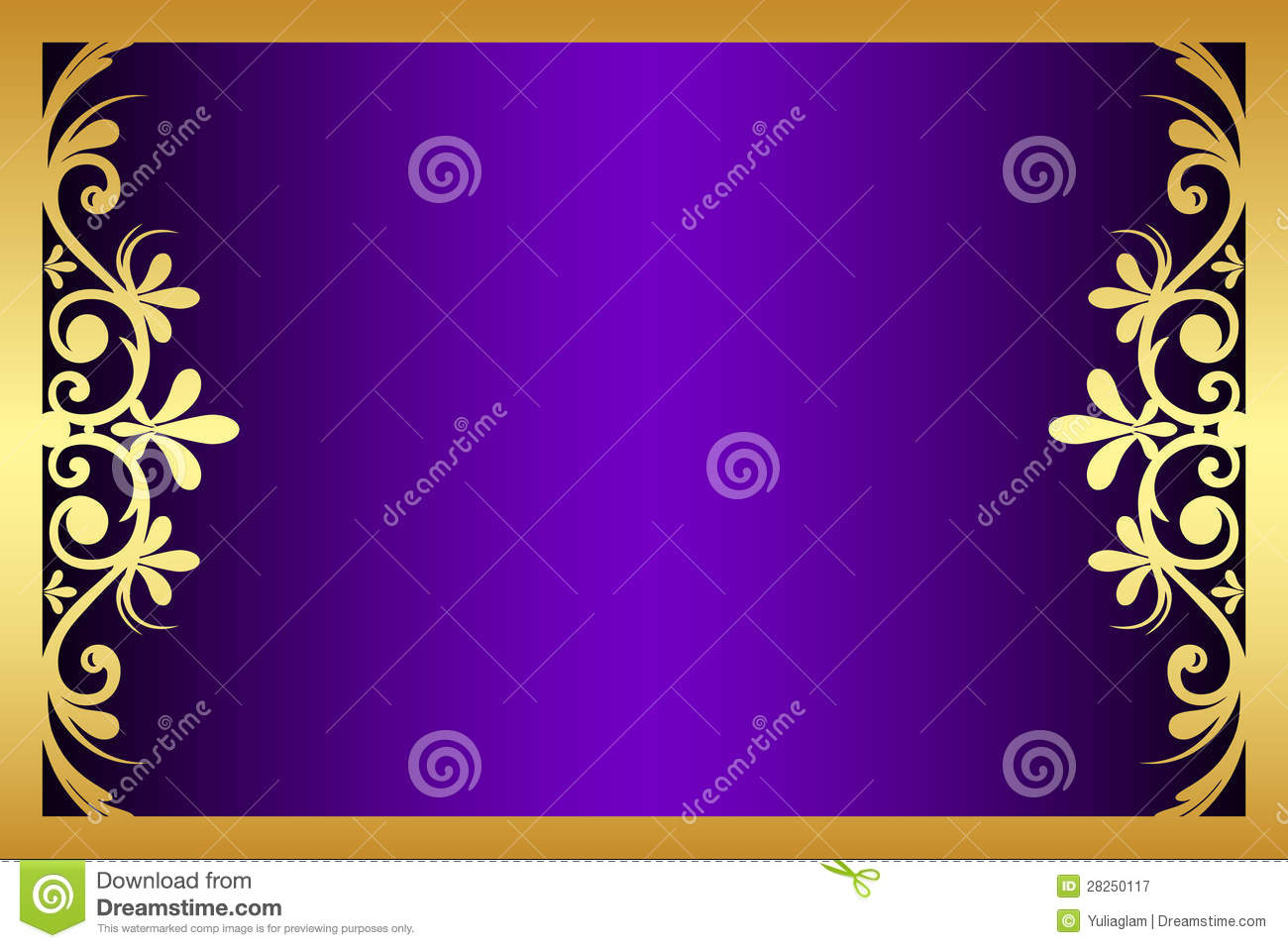Purple and Gold Borders