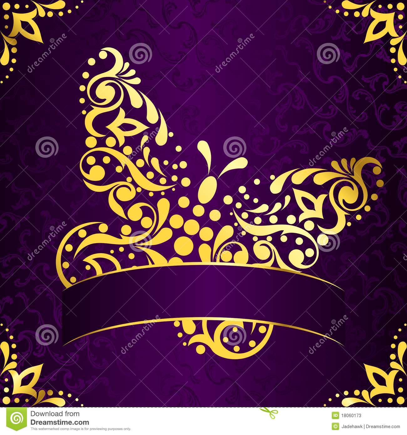 Purple and Gold Design