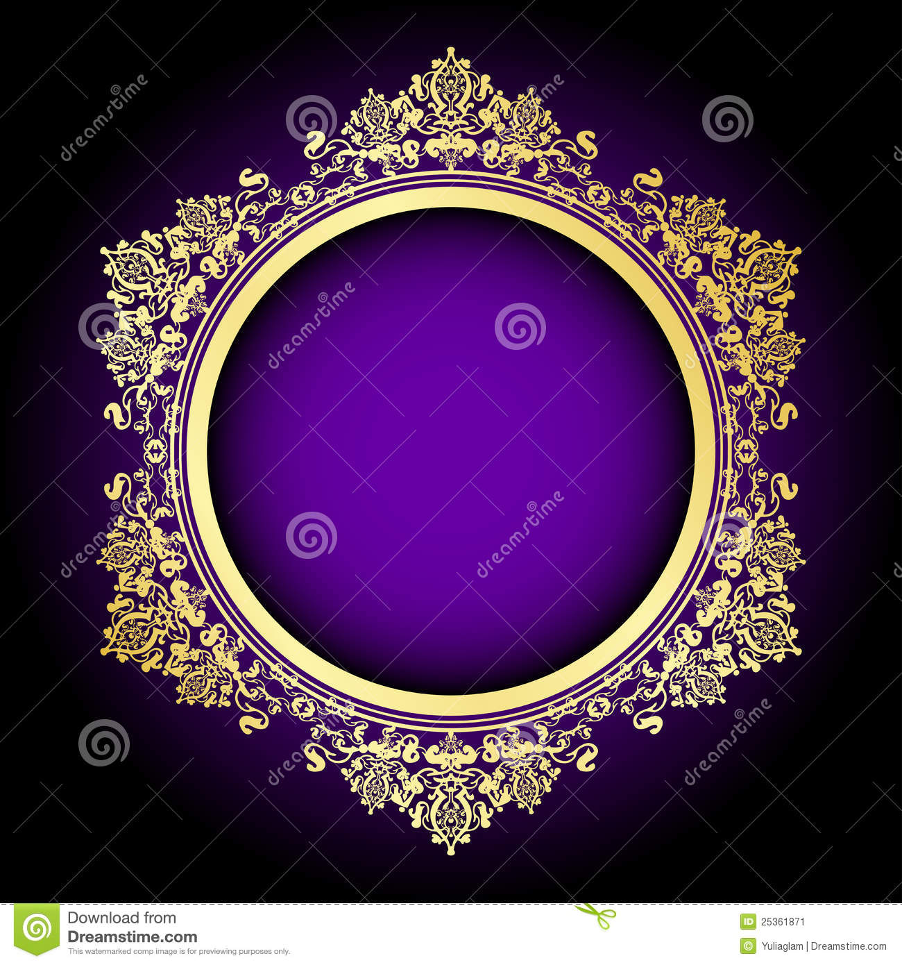 Purple and Gold Frames
