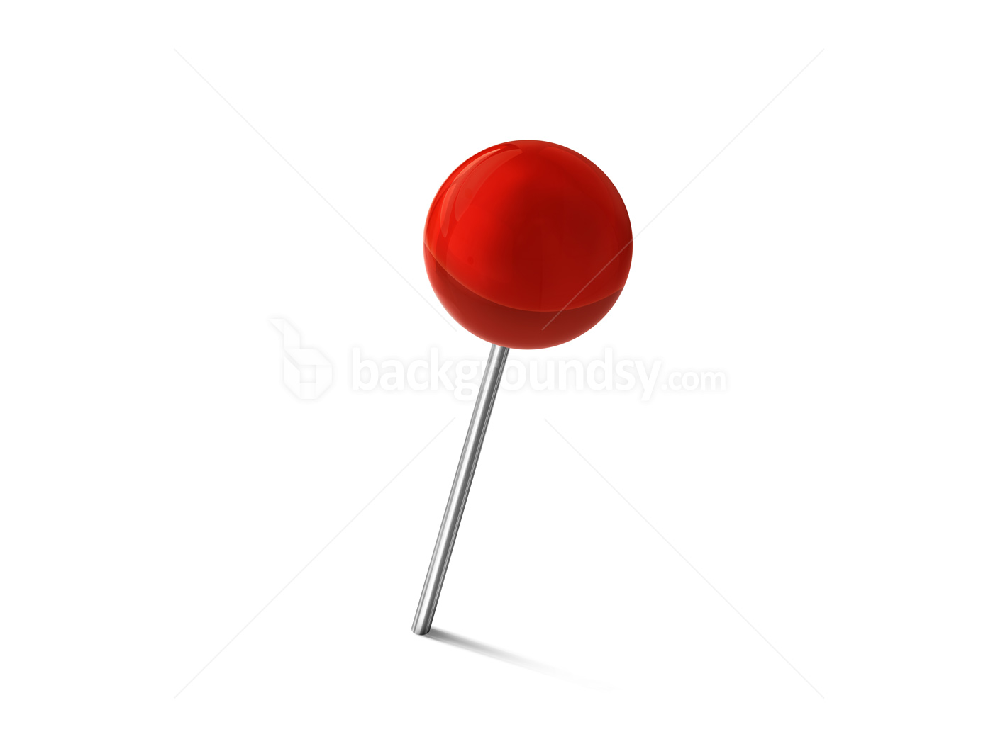 Red Push Pin Transparent