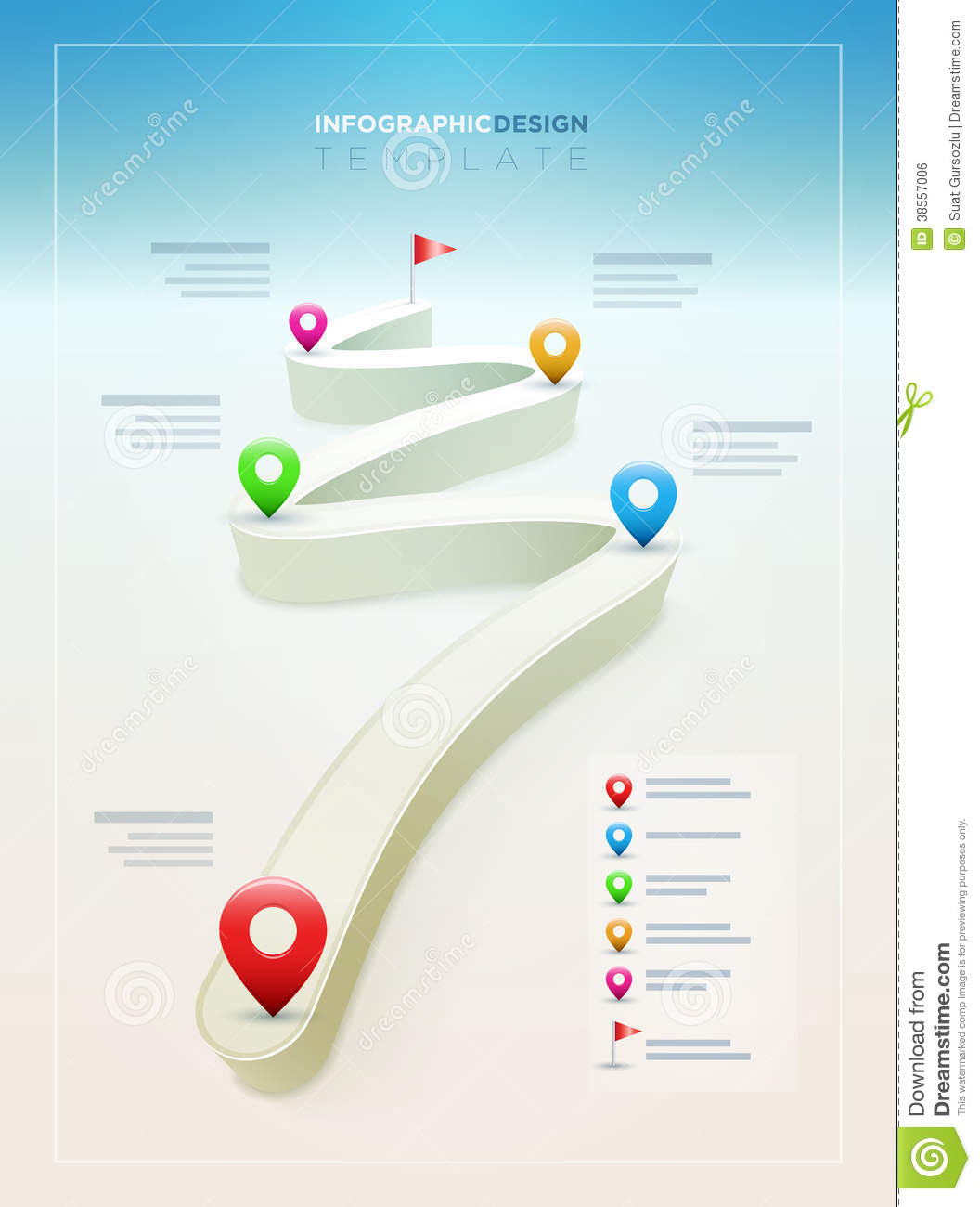 Road Map Infographic Template