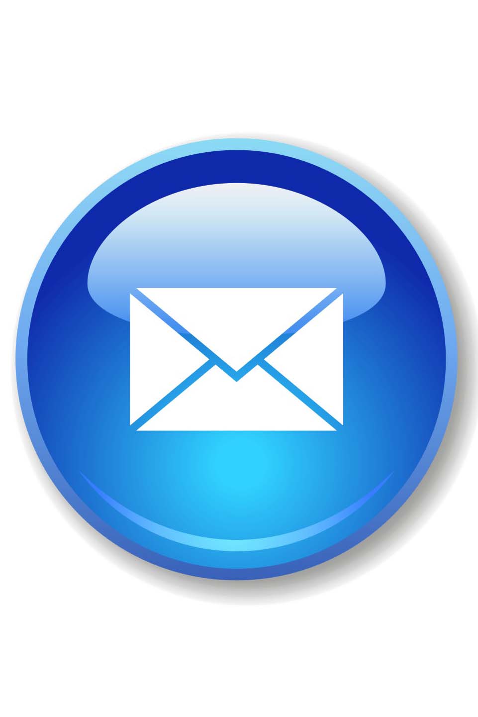 Round Blue Email Icon