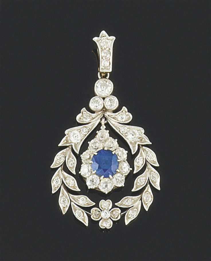 Sapphire and Diamond Pendant