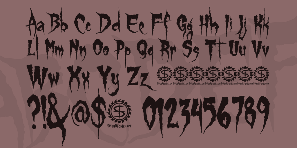 Scary Lettering Font