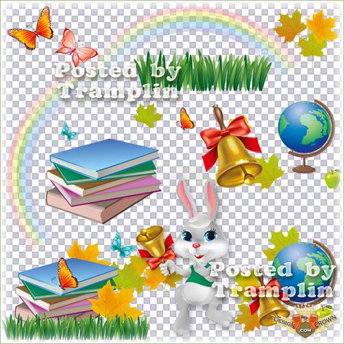 School Clip Art with Transparent Background