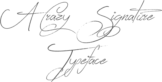 Signature Like Font