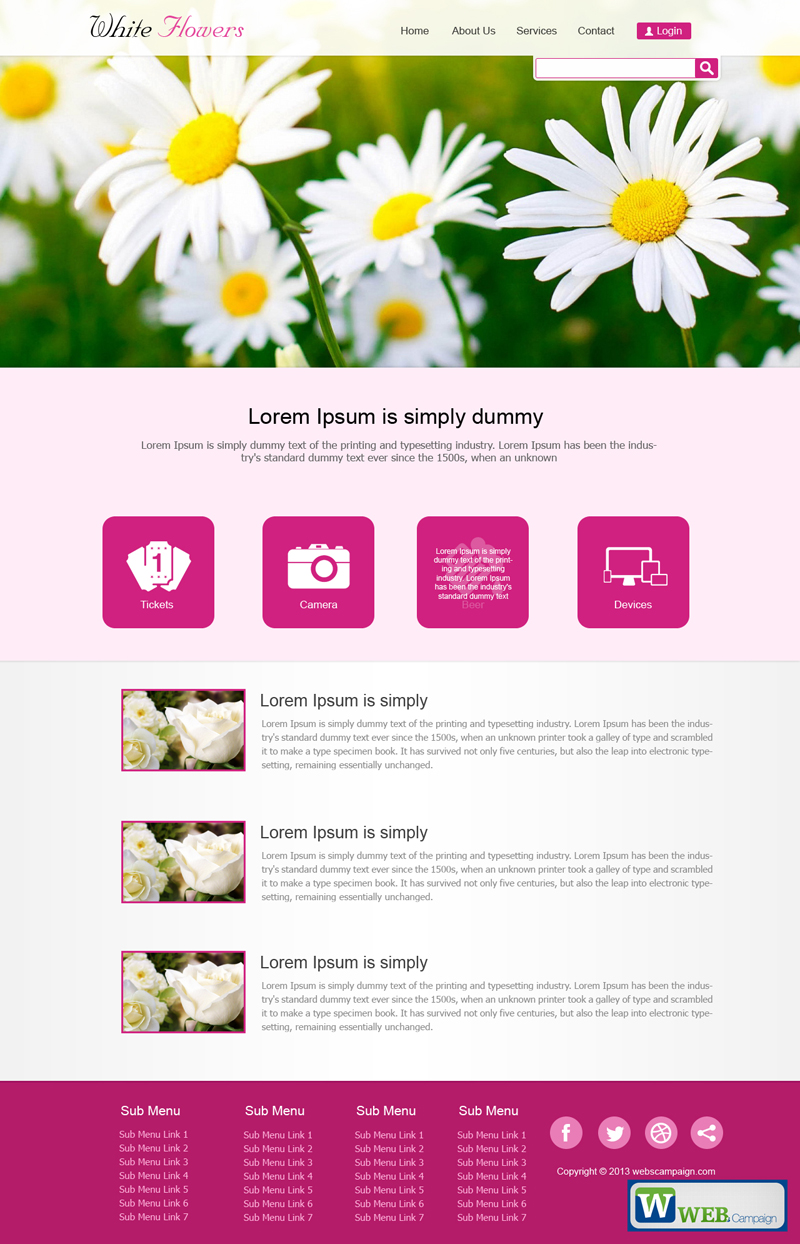 Simple Website Design Templates