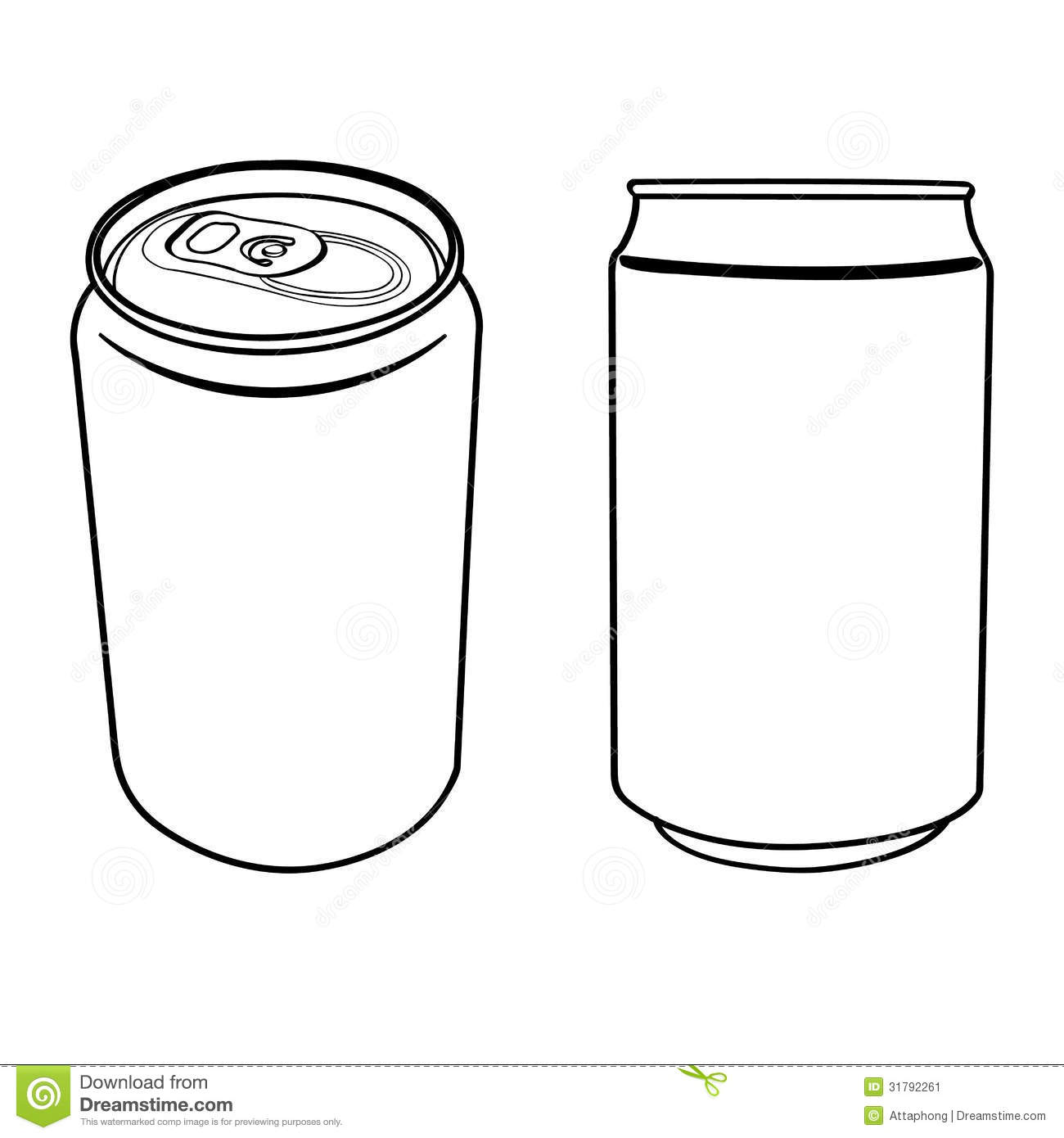 Soda Can Outline