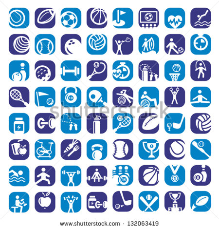 Sports Icons Clip Art