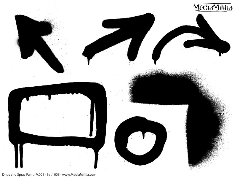 Spray-Paint Drip Vector Spray-Paint Drip Vector