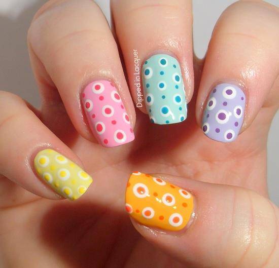 Summer Color Nail Art Designs