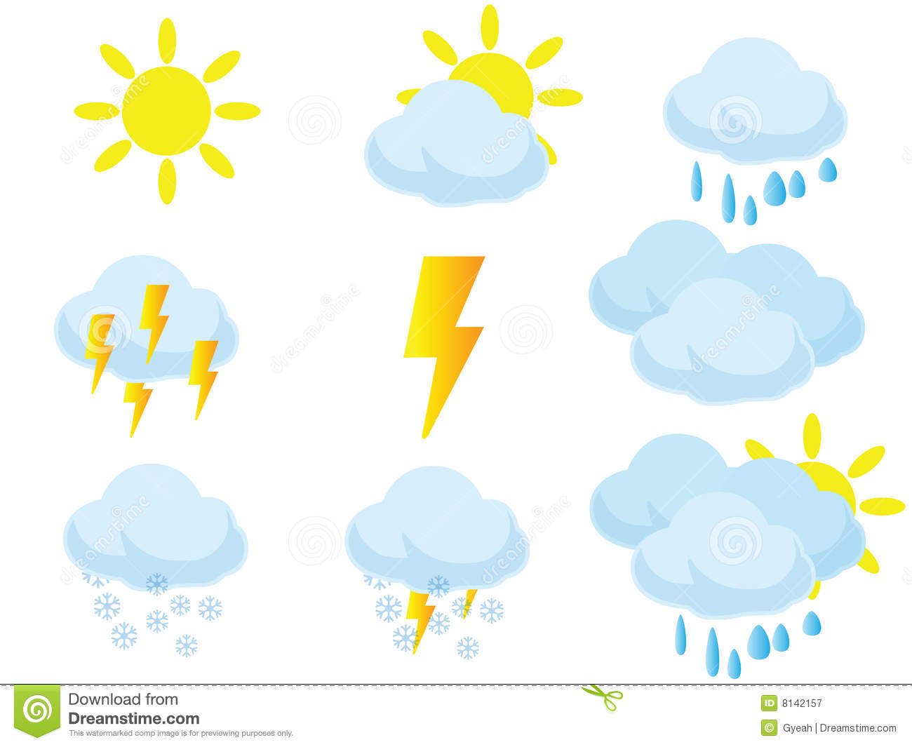 Sun and Cloud Weather Icon