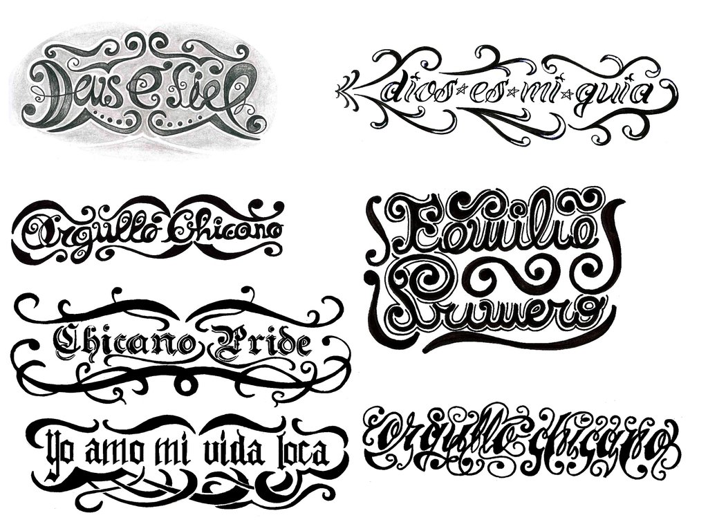Tattoo Designs Lettering Styles