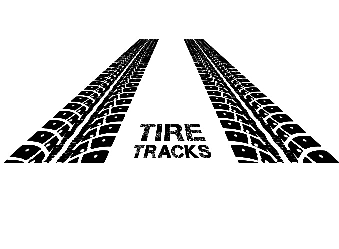 Tire Tracks Vector