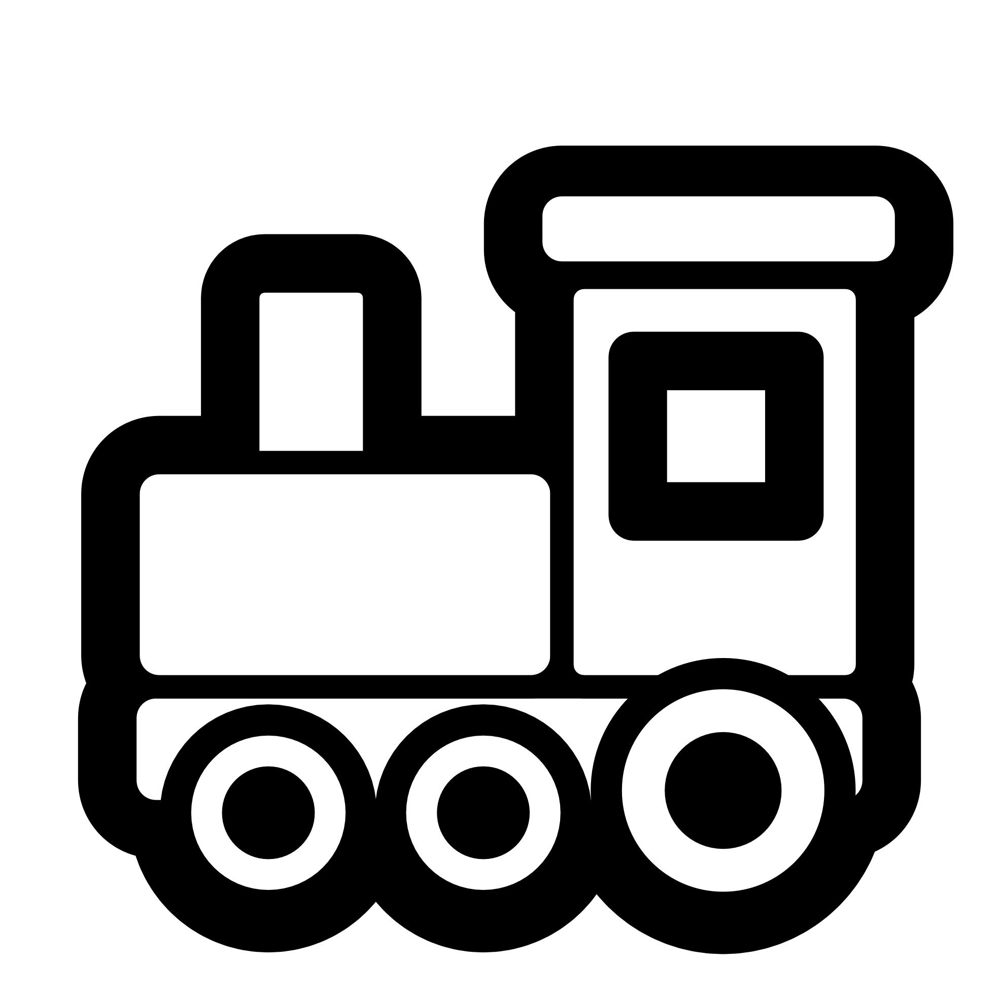 Toy Train Clip Art Black and White